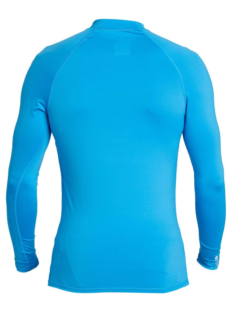 Quiksilver mens All Time Long Sleeve Rashguard Upf 50 Sun Protection Surf Rash Guard Shirt, Blithe, Large US - Image 2